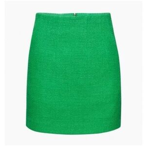 BABATON Kinsley Skirt Green Tweed High Waist Mini Size 0 Aritzia